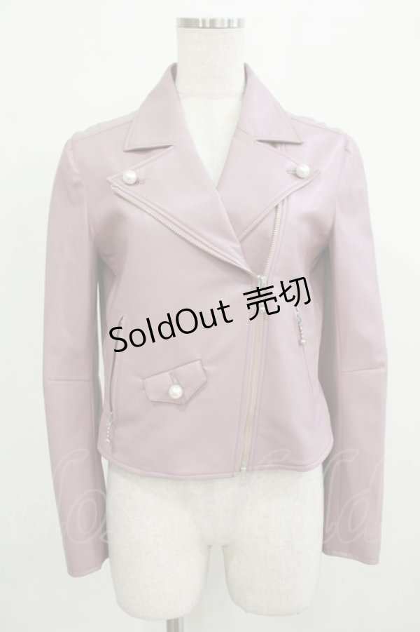 画像1: MILK / faux-leatherライダース  グレープピンク H-25-12-07-028-ML-JA-KB-ZH (1)