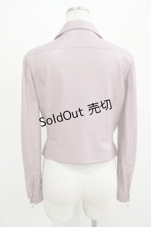 画像3: MILK / faux-leatherライダース  グレープピンク H-25-12-07-028-ML-JA-KB-ZH (3)