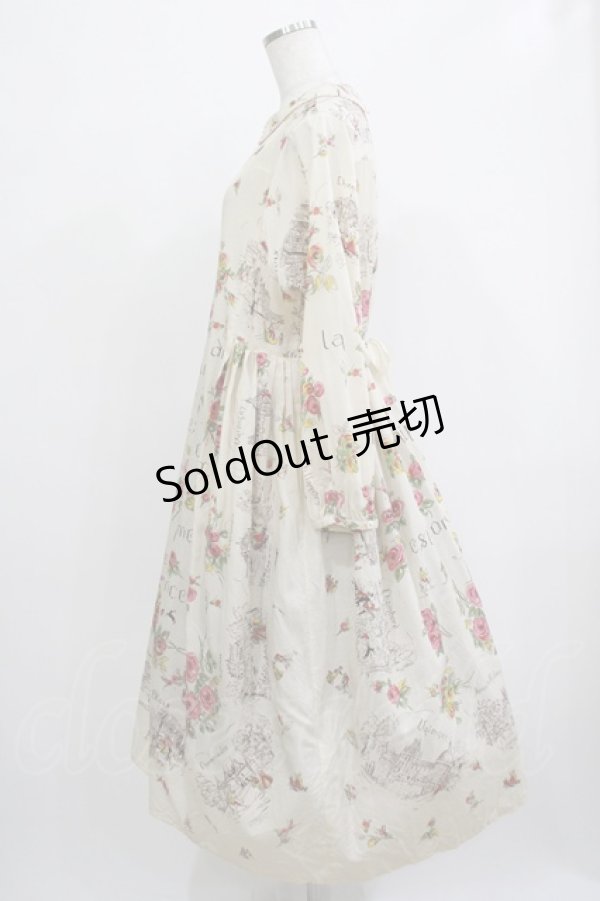 画像2: Jane Marple Dans Le Salon / Val de Loire tablier dress  light beige H-25-12-07-003-JM-OP-KB-ZH (2)