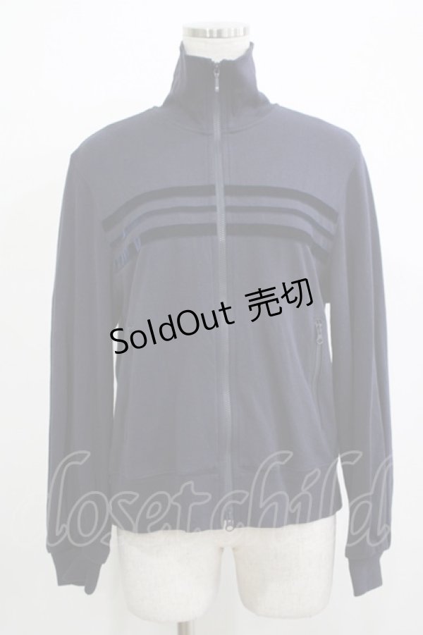 画像1: Jane Marple Dans Le Salon / Velvet ribbon zip up  navy H-25-12-07-031-JM-TO-KB-ZH (1)