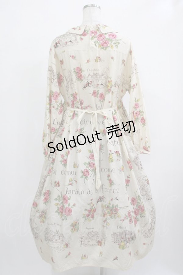 画像3: Jane Marple Dans Le Salon / Val de Loire tablier dress  light beige H-25-12-07-003-JM-OP-KB-ZH (3)