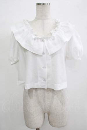 画像: MILK / プチロックブラウス  オフ H-25-12-07-034-ML-BL-KB-ZH