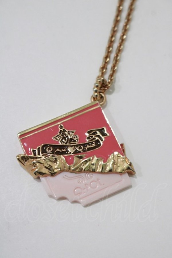 画像1: Q-pot. / Carre de Chocolat Necklace  ストロベリー H-25-12-07-052-QP-AC-KB-ZH (1)