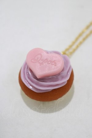 画像: Q-pot. / ルミネ大宮限定カップケーキネックレス  ラベンダー×ピンク H-25-12-07-054-QP-AC-KB-ZH