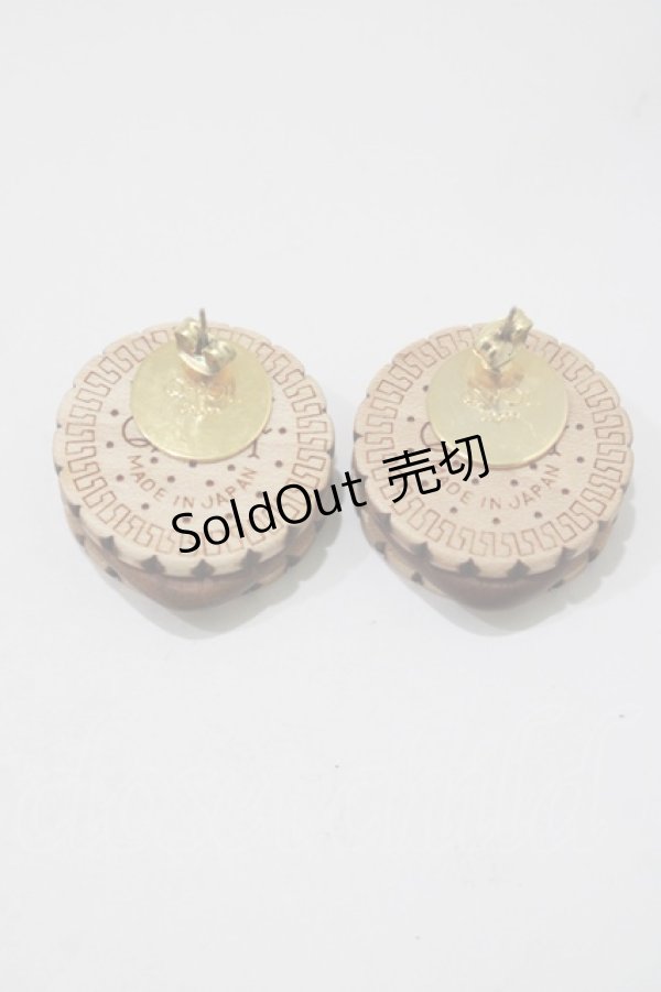 画像2: Q-pot. / Round Milk Biscuitピアス  ミルクビスケット H-25-12-07-056-QP-AC-KB-ZH (2)