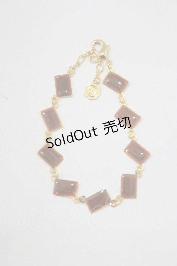 画像1: Q-pot. / チョコレートチェーンブレスレット   H-25-12-07-057-QP-AC-KB-ZH (1)