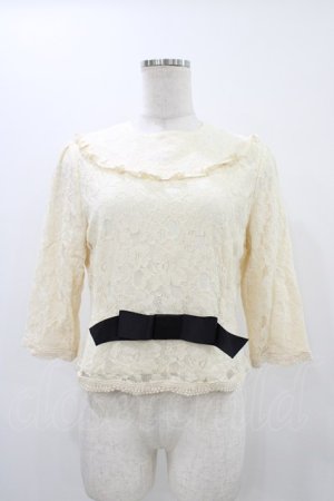 画像: an another angelus / 総レースカットソー Free 生成り H-25-12-07-1036-CA-TO-NS-ZH