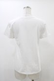 画像2: Franche Lippee / ねこプリントTシャツ M ホワイト H-25-12-07-1041-LO-TS-NS-ZH (2)