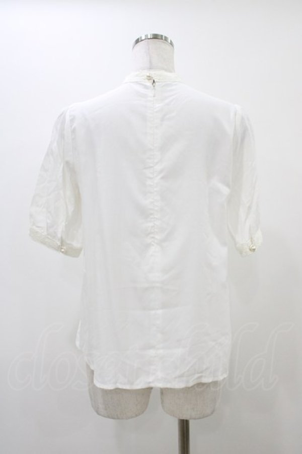 画像2: an another angelus / ドットチュールブラウス Free ホワイト H-25-12-07-1044-CA-BL-NS-ZH (2)