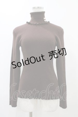 画像: Fi.n.t / タートルネックニット Free ブラウン H-25-12-07-1052-CA-TO-NS-ZH