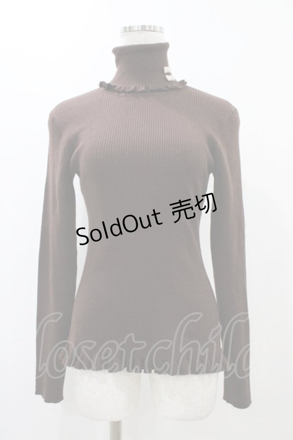 画像1: Fi.n.t / タートルネックニット Free ブラウン H-25-12-07-1052-CA-TO-NS-ZH (1)