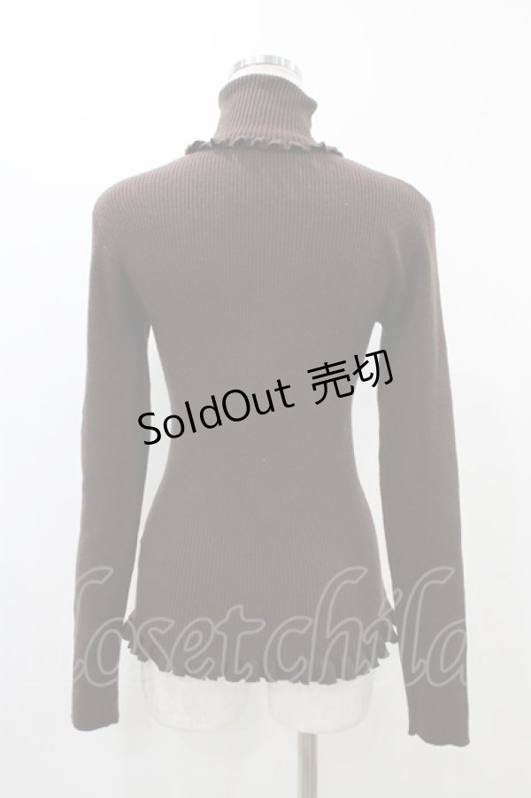 画像2: Fi.n.t / タートルネックニット Free ブラウン H-25-12-07-1052-CA-TO-NS-ZH (2)