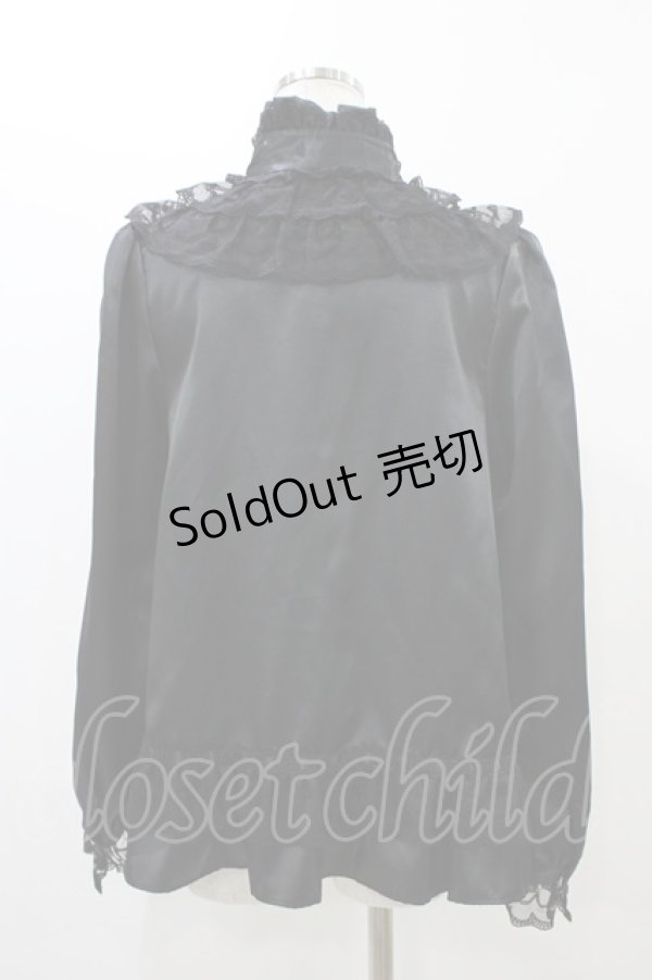 画像2: ALICE and the PIRATES / オルゴールピエロブラウス Free ブラック H-25-12-07-1055-PA-BL-NS-ZH (2)