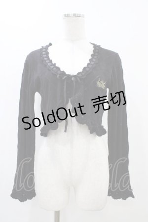 画像: ALICE and the PIRATES / ダイヤ透かし編みボレロ Free ブラック H-25-12-07-1056-PA-TO-NS-ZH