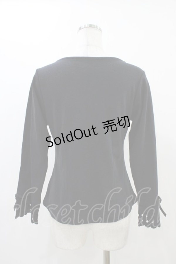 画像2: an another angelus / レーザーカット使いトップス Free ブラック H-25-12-07-1058-CA-TO-NS-ZH (2)