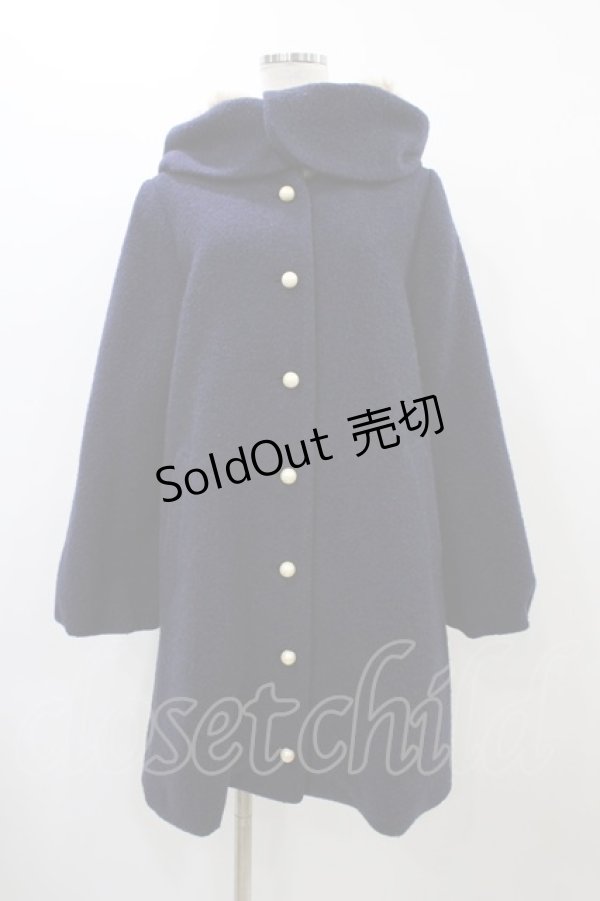 画像1: Franche Lippee / フードコート M ネイビー H-25-12-07-1060-LO-CO-NS-ZH (1)