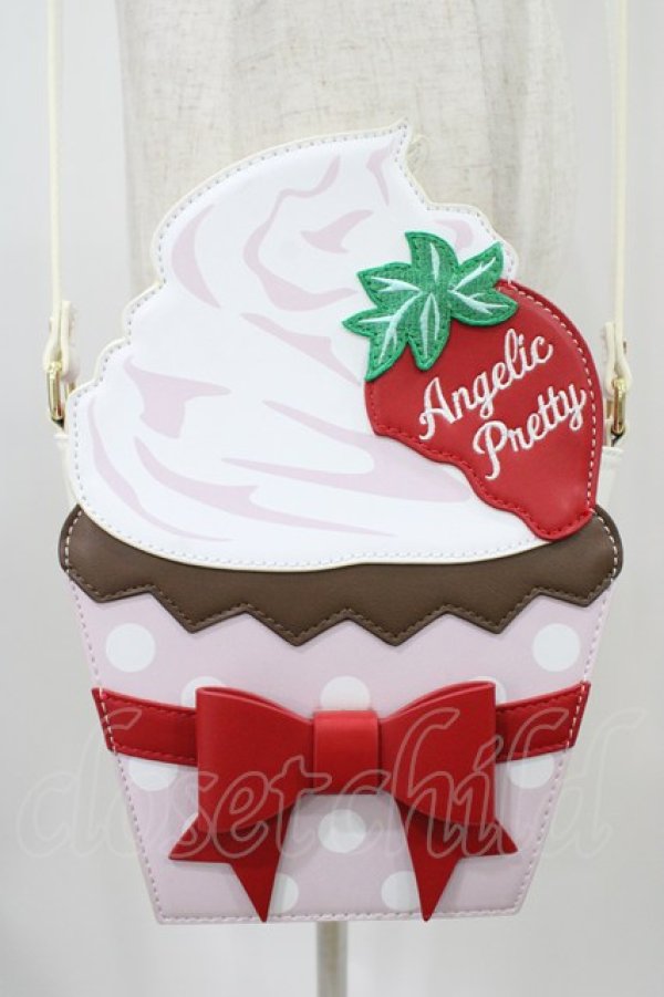 画像3: Angelic Pretty / Strawberry Cupcakeショルダーバッグ  ピンク H-25-12-07-1008-AP-BG-NS-ZH (3)