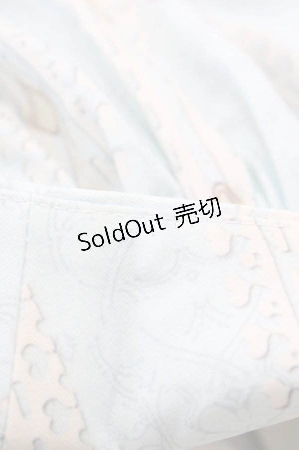 画像7: Mare del tempio（海外ロリータブランド） / ダブルボタンスカートセット M サックス H-25-12-07-1010-0-SK-NS-ZH (7)