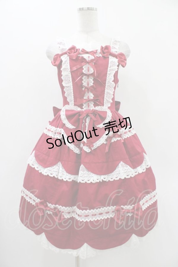 画像1: BABY,THE STARS SHINE BRIGHT / Petal fortune tellingジャンパースカート Free エンジ H-25-12-07-1011-BA-OP-NS-ZH (1)