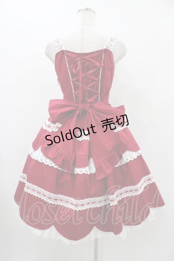 画像2: BABY,THE STARS SHINE BRIGHT / Petal fortune tellingジャンパースカート Free エンジ H-25-12-07-1011-BA-OP-NS-ZH (2)