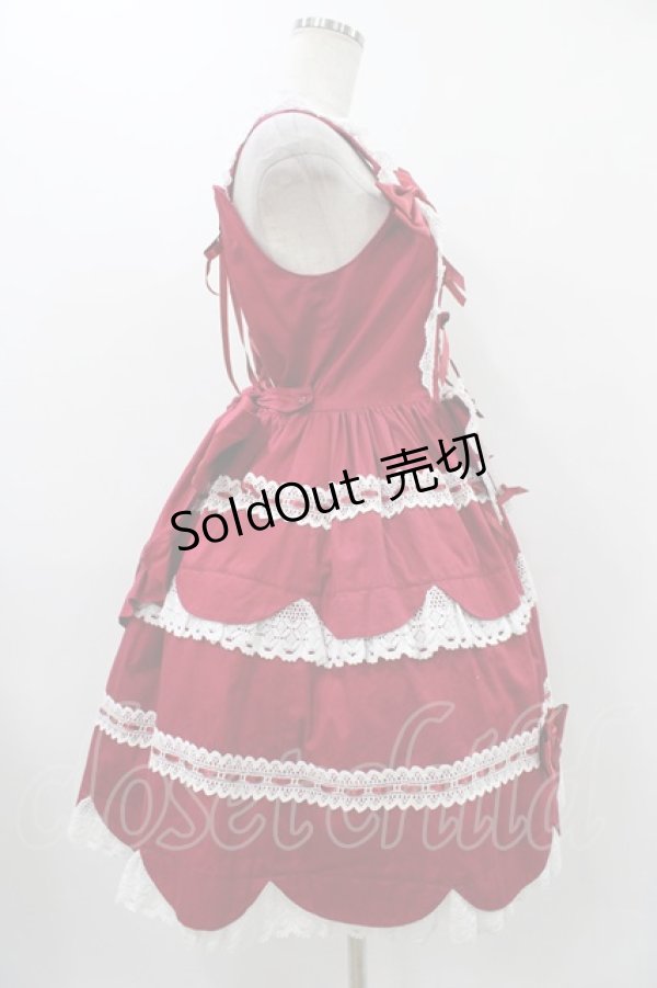 画像3: BABY,THE STARS SHINE BRIGHT / Petal fortune tellingジャンパースカート Free エンジ H-25-12-07-1011-BA-OP-NS-ZH (3)