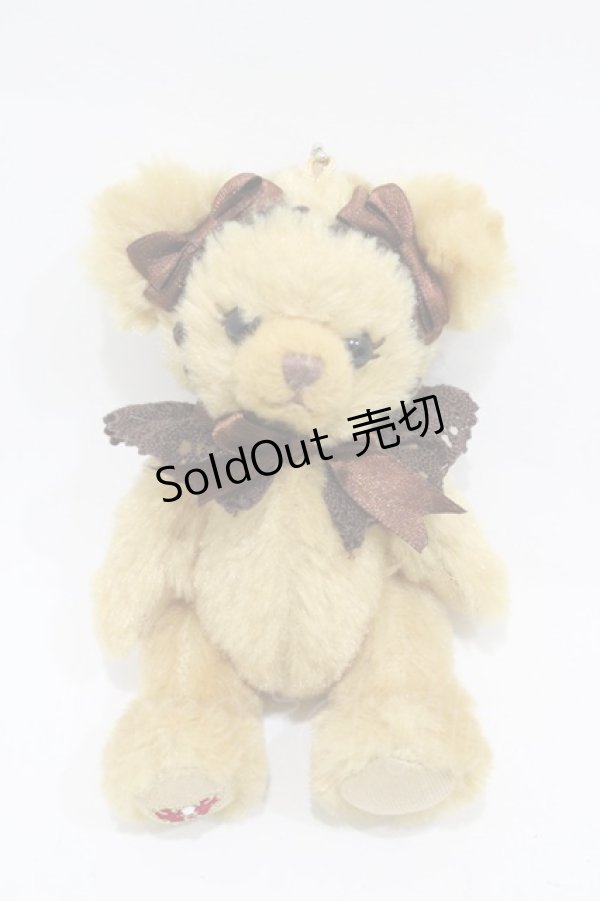 画像1: BABY,THE STARS SHINE BRIGHT / くまくみゃちゃんストラップ  ミルクティー H-25-12-07-1003-BA-ZA-NS-ZH (1)