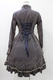 画像2: Fluff Mollie（海外ロリータブランド） / ストライプワンピース Free ネイビー H-25-12-07-1016-0-OP-NS-ZH (2)