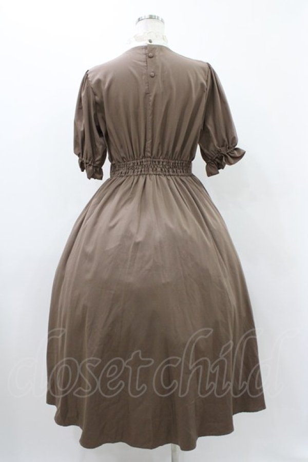 画像2: m petit by misako / ナシジムジキリカエワンピース M ブラウン H-25-12-07-1017-LO-OP-NS-ZH (2)