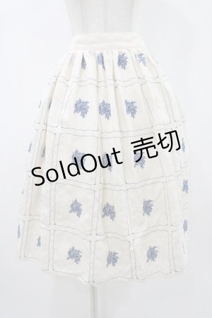 画像: an another angelus / タイル総刺繍ギャザースカート Free OFF WHITE H-25-12-07-1025-CA-SK-NS-ZH