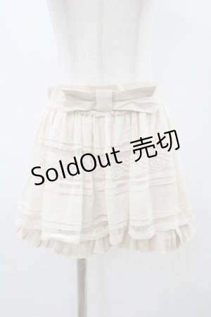 画像: LIZ LISA / レース付きパンツ Free 生成り H-25-12-07-1029-LO-PA-NS-ZH