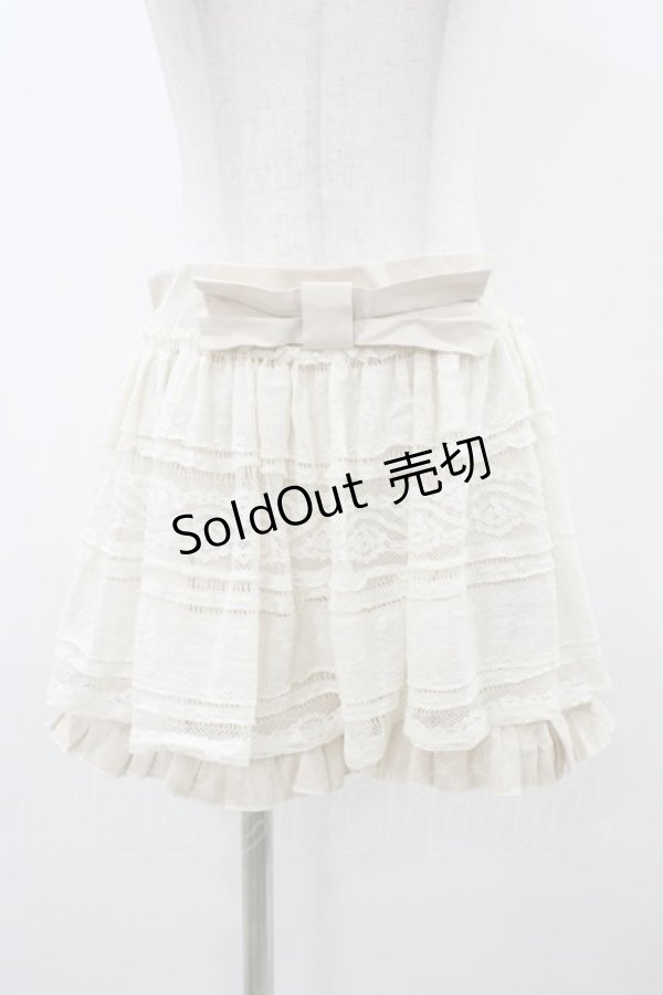 画像1: LIZ LISA / レース付きパンツ Free 生成り H-25-12-07-1029-LO-PA-NS-ZH (1)