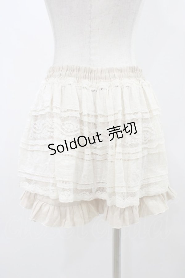 画像2: LIZ LISA / レース付きパンツ Free 生成り H-25-12-07-1029-LO-PA-NS-ZH (2)