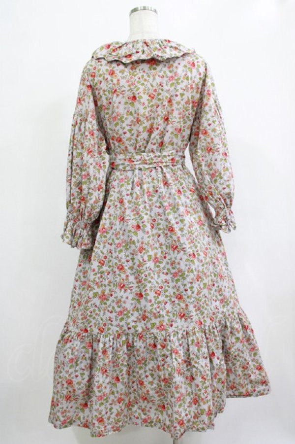 画像3: Jane Marple / Rambling roseフレアドレス  シルバーグレー H-25-12-07-006-JM-OP-KB-ZH (3)