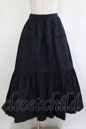 画像: Jane Marple Dans Le Salon / Chambray weather train skirt  navy H-25-12-07-009-JM-SK-KB-ZH