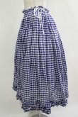 画像2: Jane Marple / ギンガムフリルスカート  ブルー H-25-12-07-010-JM-SK-KB-ZH (2)