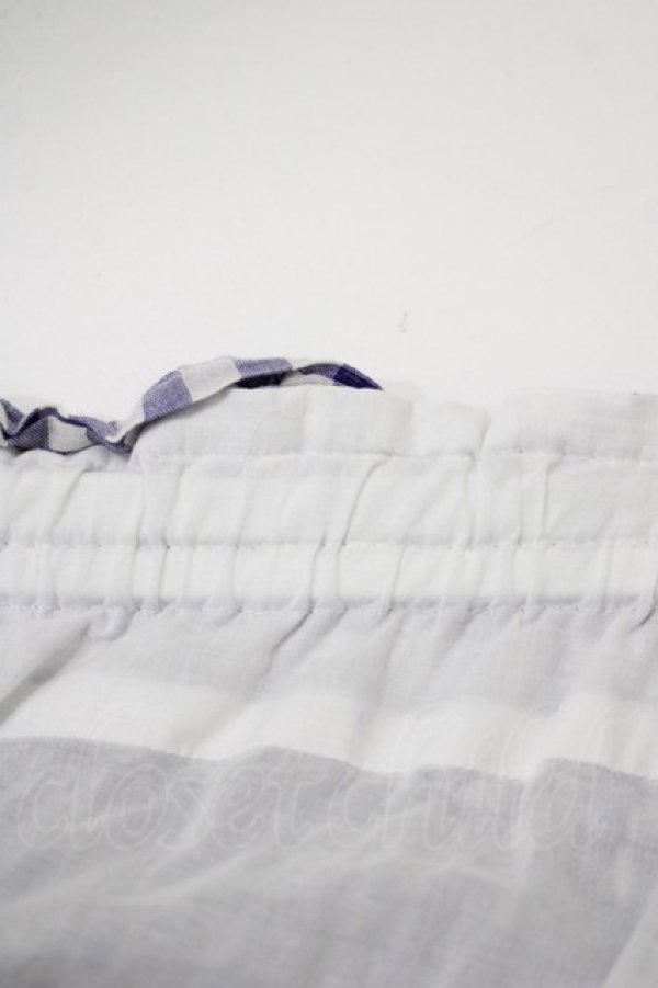 画像4: Jane Marple / ギンガムフリルスカート  ブルー H-25-12-07-010-JM-SK-KB-ZH (4)