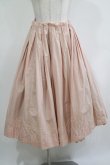 画像1: Jane Marple Dans Le Salon / Cotton linen cloth quatre tuck skirt  Pink H-25-12-07-011-JM-SK-KB-ZH (1)