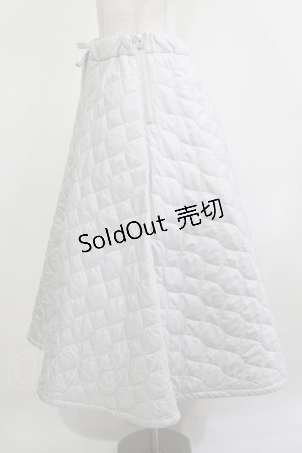 画像2: Jane Marple Dans Le Salon / quilt skirt  グレー H-25-12-07-012-JM-SK-KB-ZH (2)