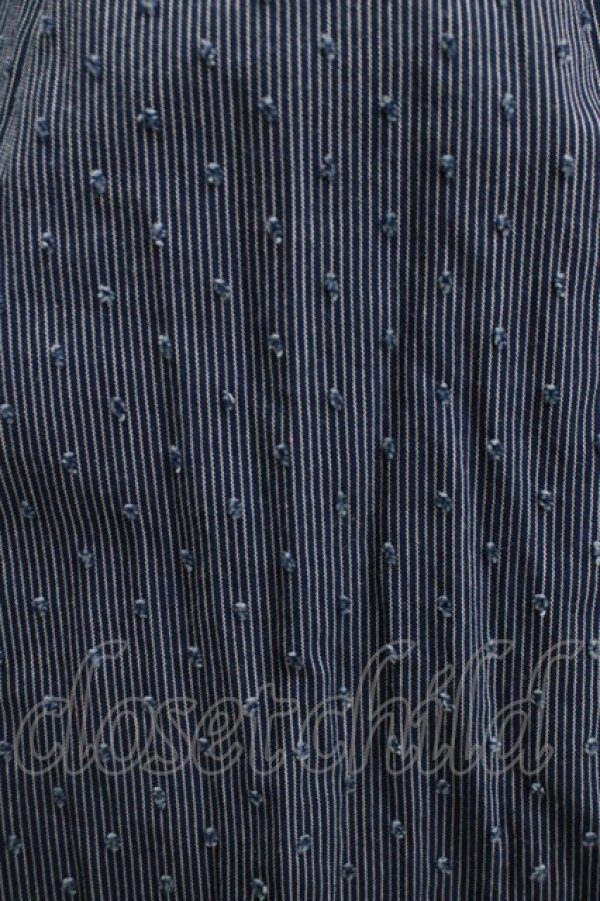 画像4: Jane Marple Dans Le Salon / ドビードットストライプスカート  ネイビー H-25-12-07-013-JM-SK-KB-ZH (4)