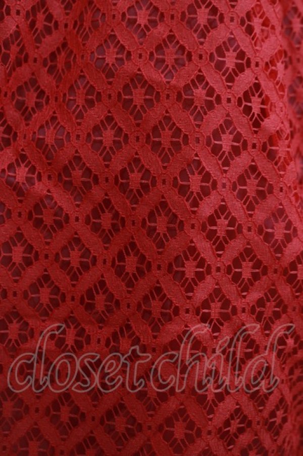 画像4: Emily Temple cute / shortcakeレースノースリーブワンピース  レッド H-25-12-07-014-ET-OP-KB-ZH (4)