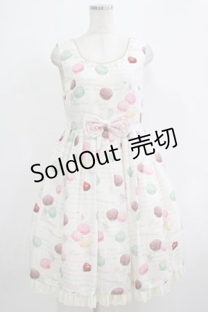 画像: Leur Getter / Macaron Partyノースリーブワンピース M アイボリー H-25-12-07-015-LU-OP-KB-ZH