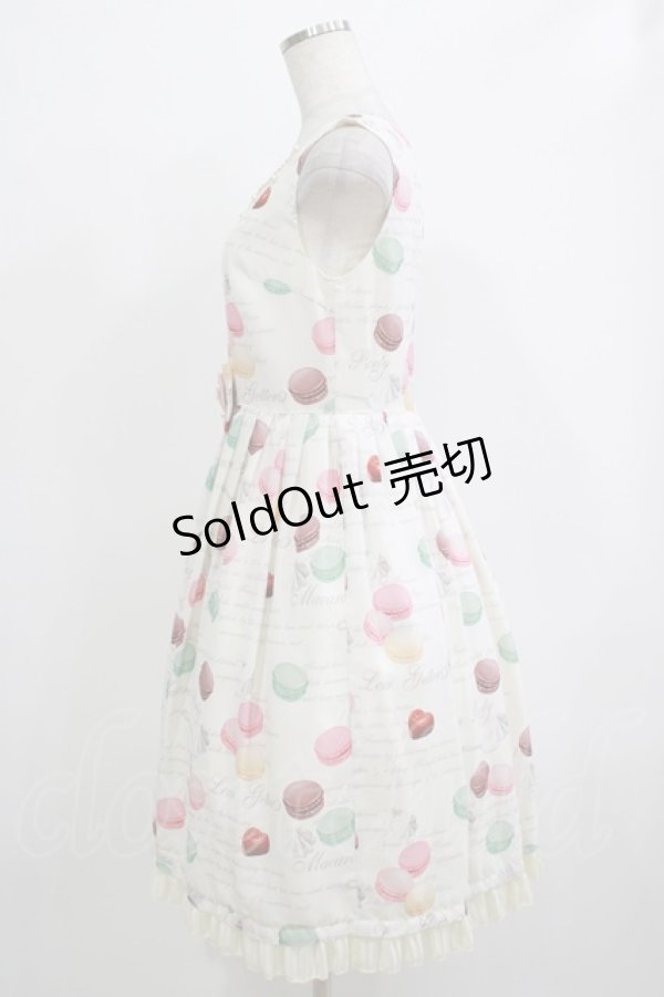画像2: Leur Getter / Macaron Partyノースリーブワンピース M アイボリー H-25-12-07-015-LU-OP-KB-ZH (2)