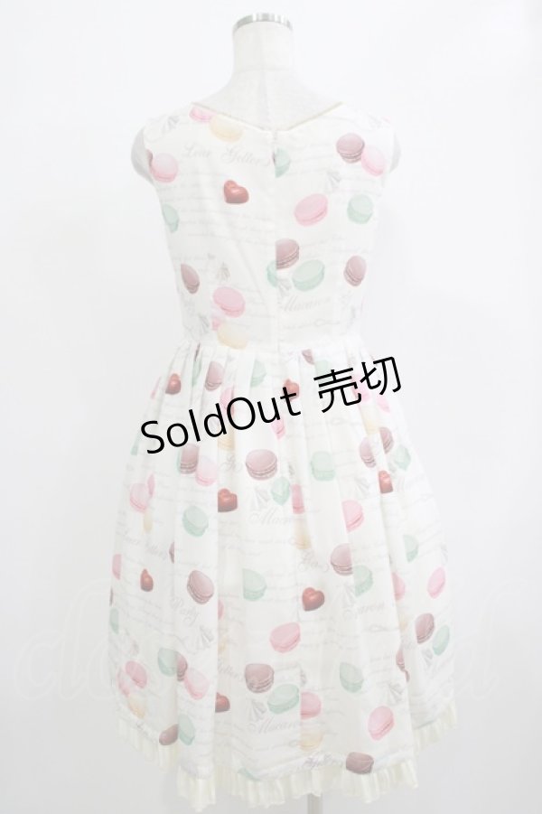 画像3: Leur Getter / Macaron Partyノースリーブワンピース M アイボリー H-25-12-07-015-LU-OP-KB-ZH (3)