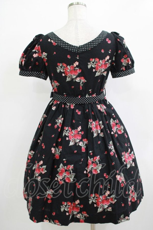 画像3: MILK / BERRY Timeワンピース  ブラックベリー×ブラックドット H-25-12-07-017-ML-OP-KB-ZH (3)