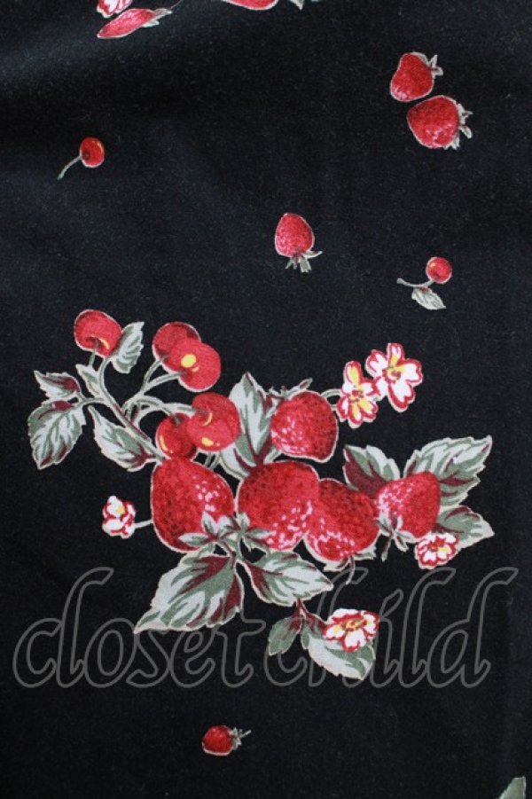 画像4: MILK / BERRY Timeワンピース  ブラックベリー×ブラックドット H-25-12-07-017-ML-OP-KB-ZH (4)