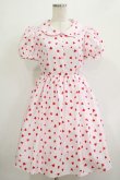 画像1: MILK / Dream ハート ワンピース  ピンク×チェリーレッドハート H-25-12-07-019-ML-OP-KB-ZH (1)