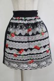 画像1: MILK / デコレーションLaceスカート  ブラックレース H-25-12-07-021-ML-SK-KB-ZH (1)