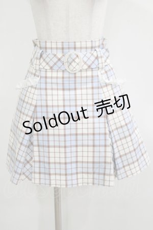 画像: MILK / GIRL POPSスカート  サックスチェック H-25-12-07-022-ML-SK-KB-ZH