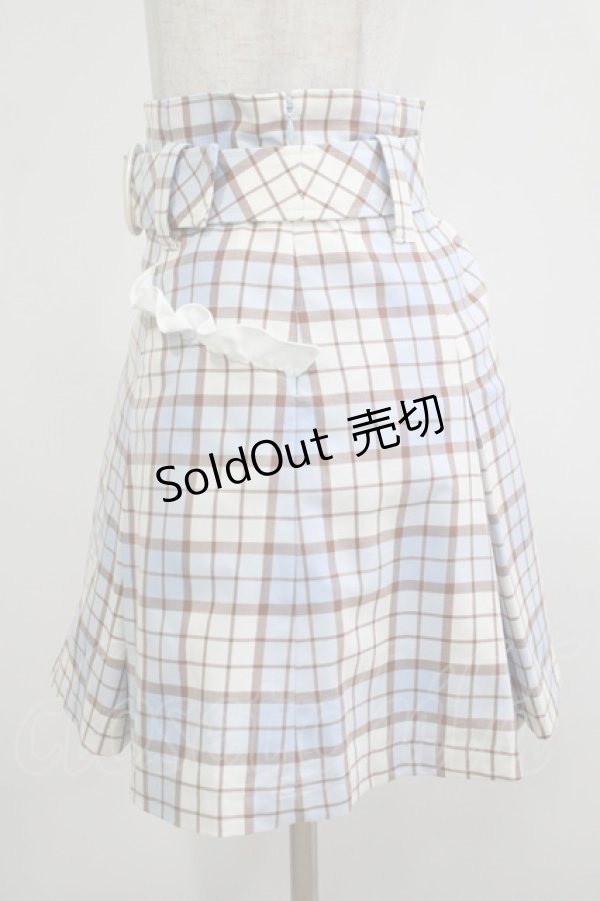 画像2: MILK / GIRL POPSスカート  サックスチェック H-25-12-07-022-ML-SK-KB-ZH (2)