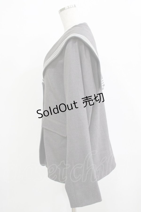 画像2: Candy Stripper / SAILORジャケット M グレー H-25-12-07-027-PU-JA-KB-ZH (2)